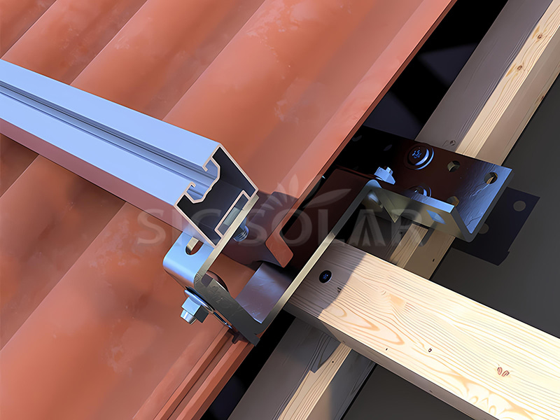 瓦屋根用の調整可能なフック取り付けキット
