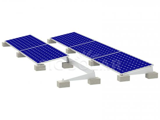 Flat Roof Ballasted Solar Mounting System