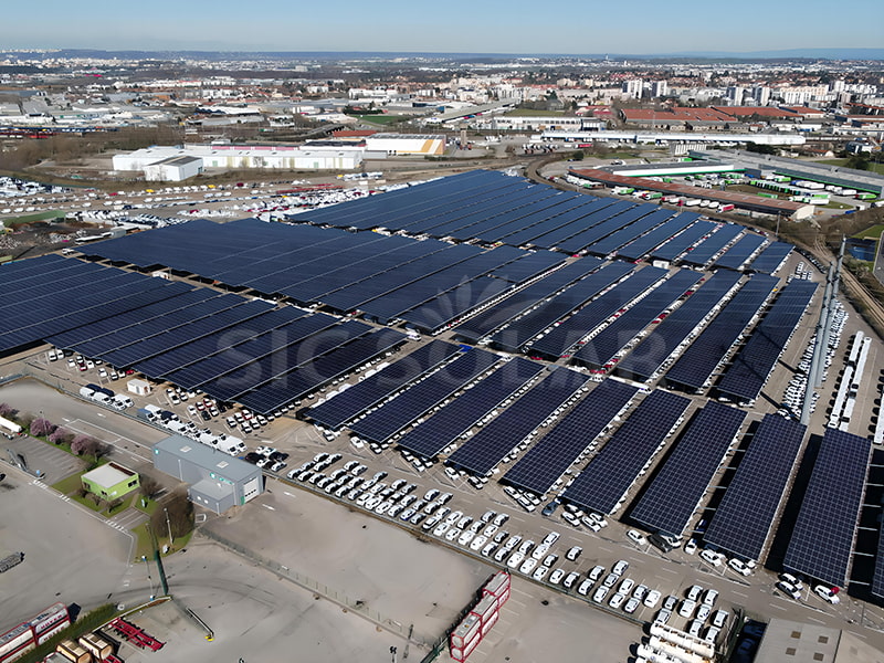 16MW France Solar Powered Carport Systems