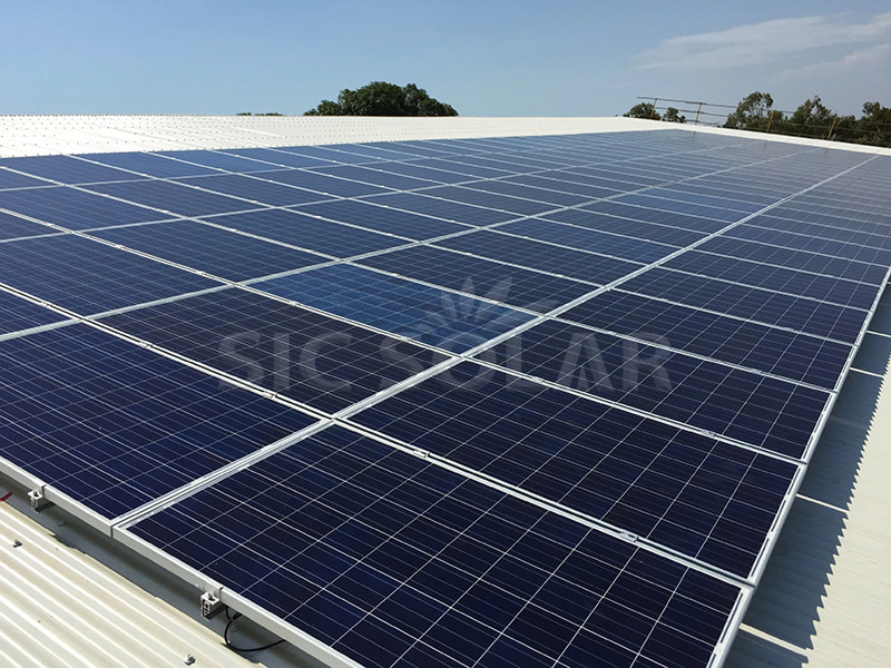 50KW Solar Tilt Metal Roof Mount System in Estonia