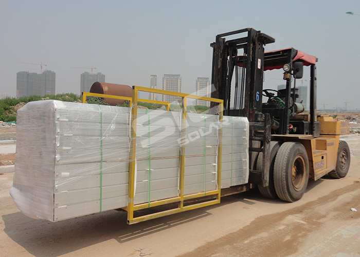 Package for solar panel ballast system