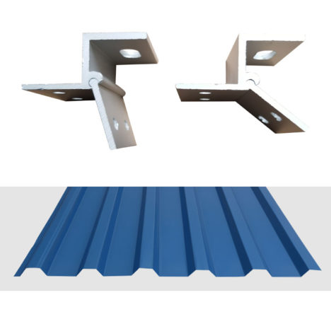 Adjustable aluminum metal roof clamp