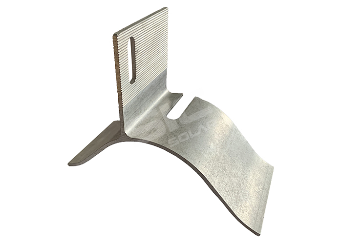 Alu clamp for waved metal roof