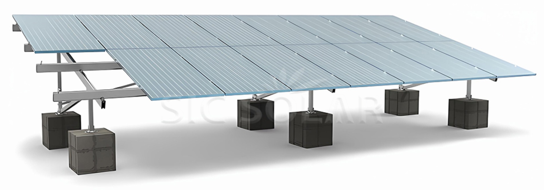 Solar ground mounting structure