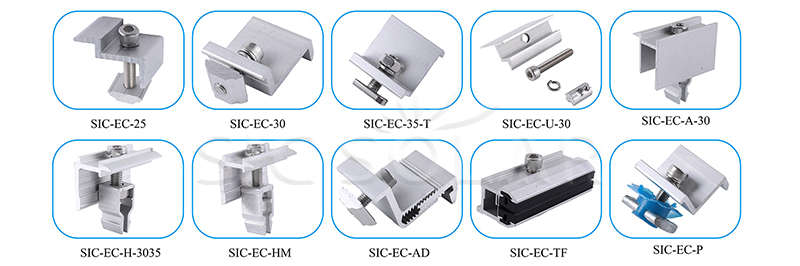 Easy Installation Solar Panel End Clamp