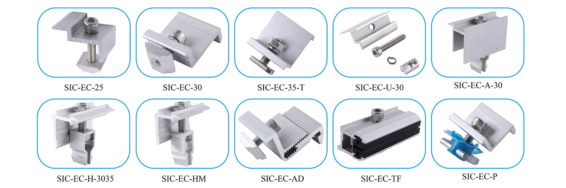 Solar Rail End Clamp Mounting