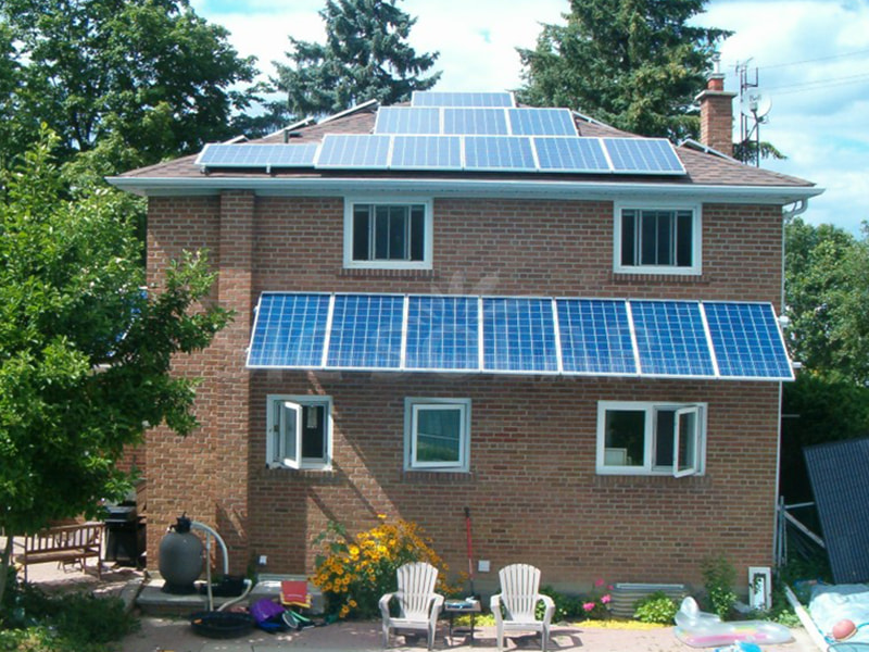 wall mounted solar panel systems