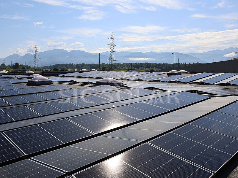 solar flat roof ballasted mounting system