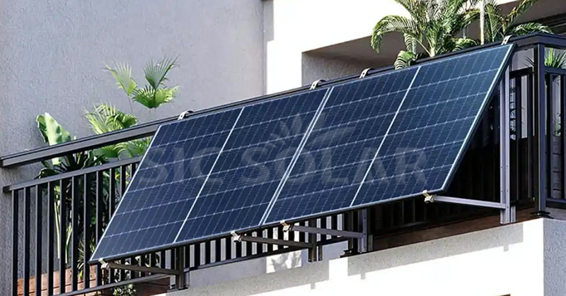 solar panels on wall