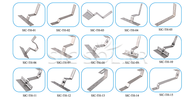 solar mounting tile roof hooks