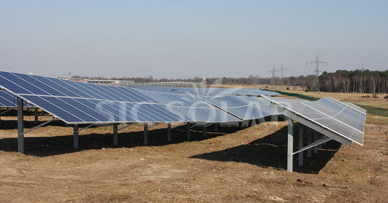 ground mounted solar array