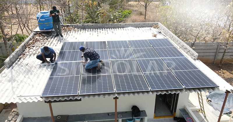 metal roof solar racking