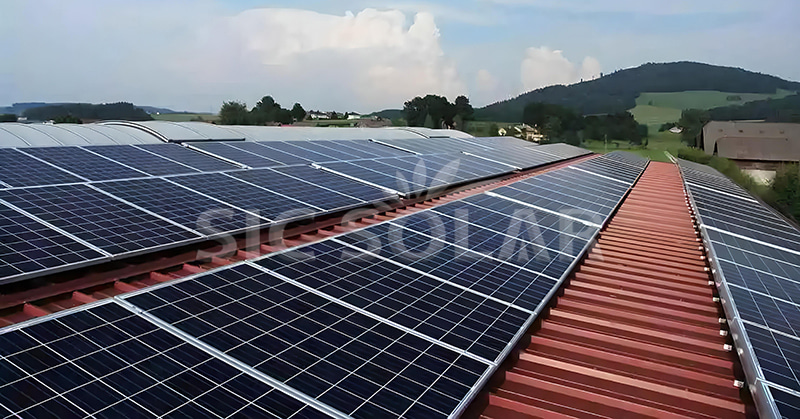 metal roof solar mounting rack