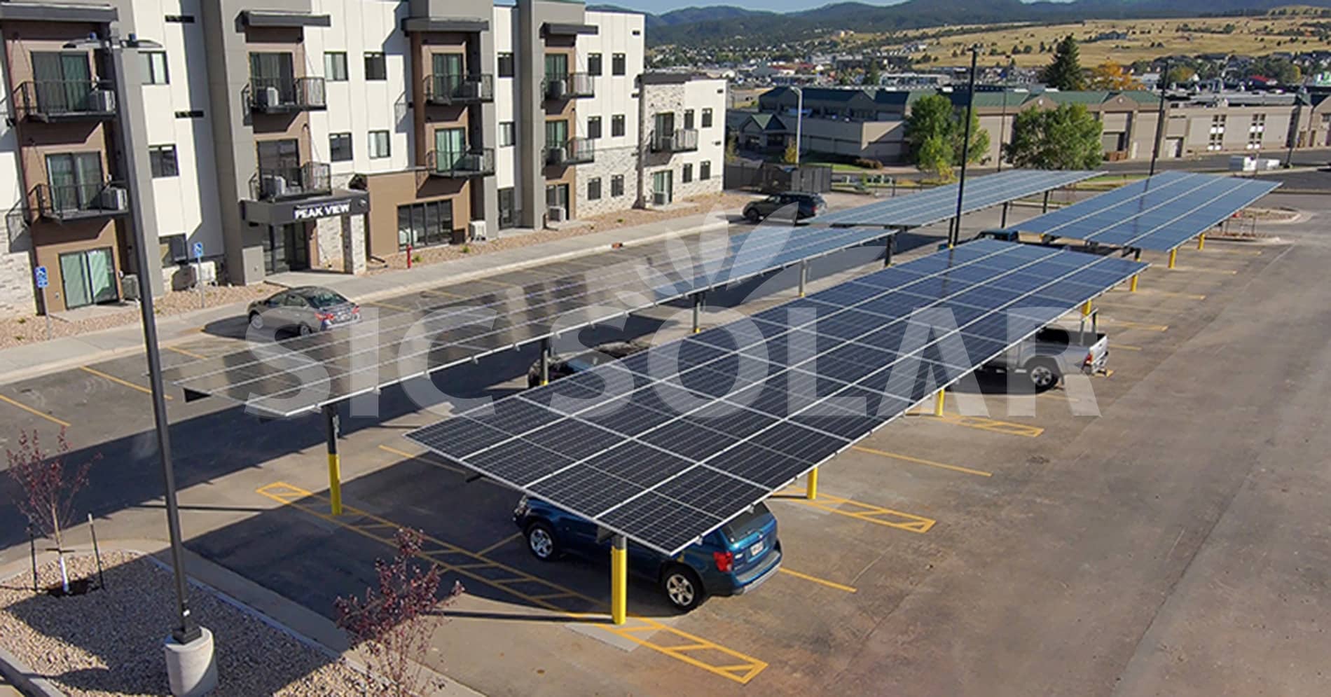 waterproof solar carport