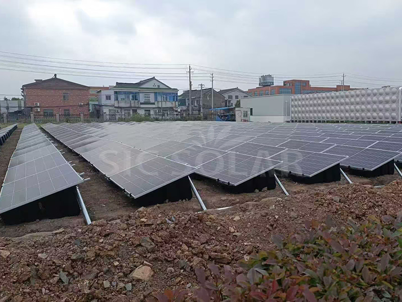 Ballasted solar mounting systems