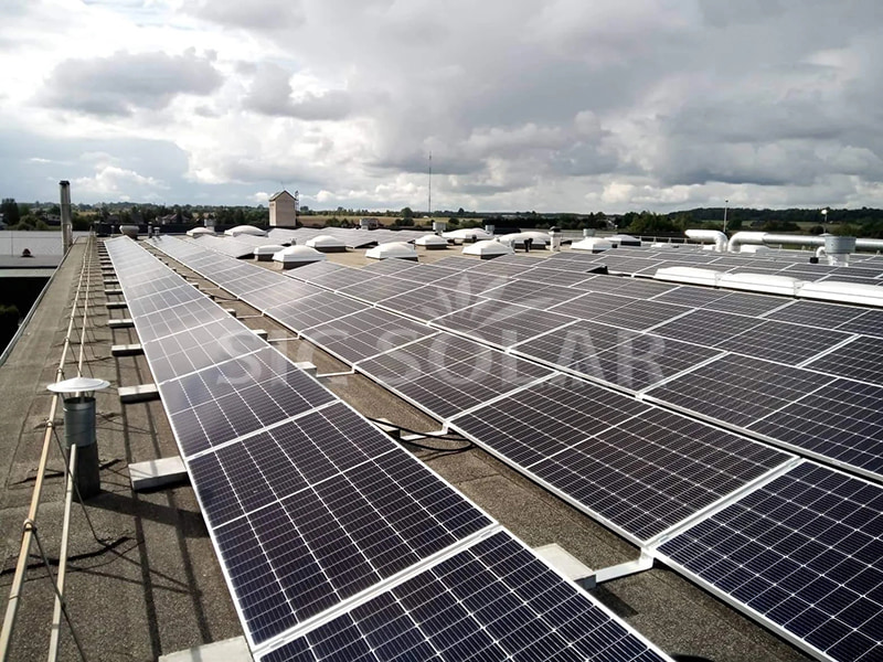 concrete flat roof solar mounting