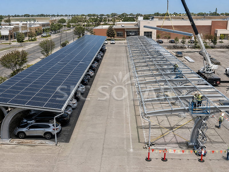 waterproof carport solar mounting system