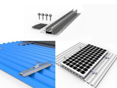 SOLAR rail-less mounting for trapezoidal roof sheet