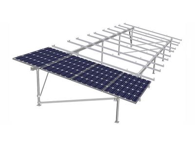 Aluminum solar ground mounting systems