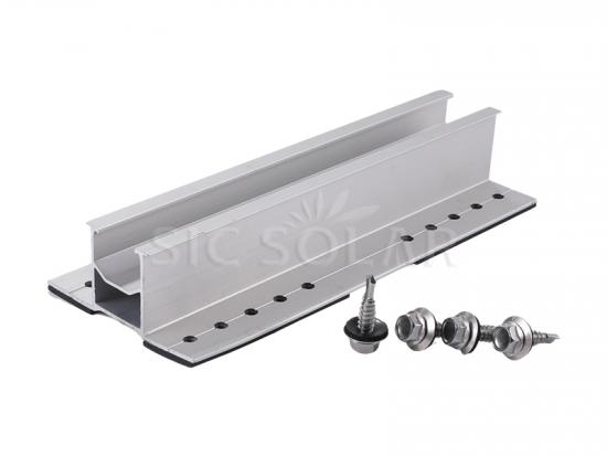 SOLAR rail-less mounting for trapezoidal roof sheet