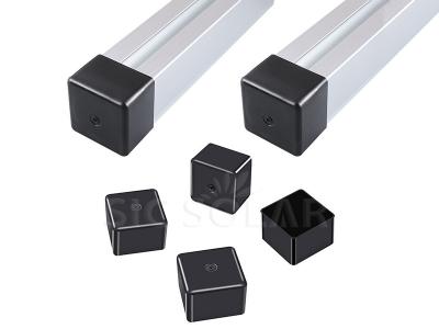 PE end cap for rail