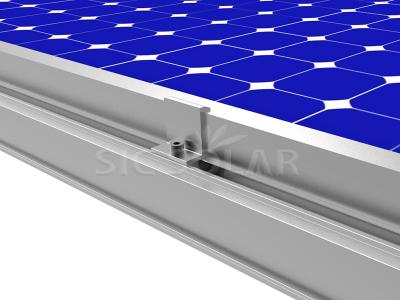 Aluminum solar ground mounting systems