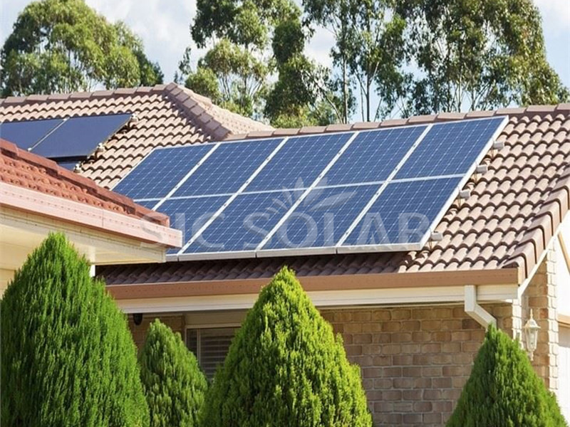オーストラリアの10KWセラミック瓦屋根用ソーラーマウントラック