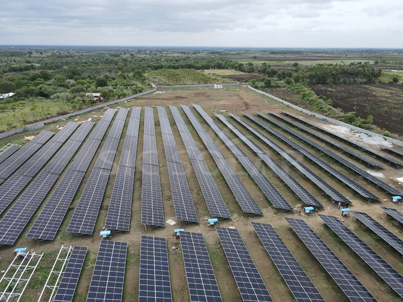 3MW Solar Panel Ground Mount Installation In India