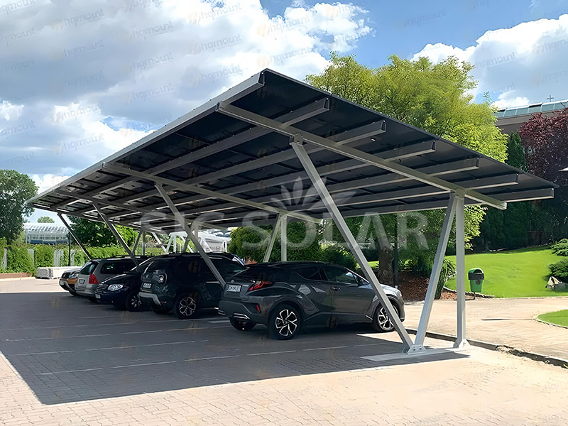 ポーランドの20kW住宅用ソーラーパネルカーポート構造