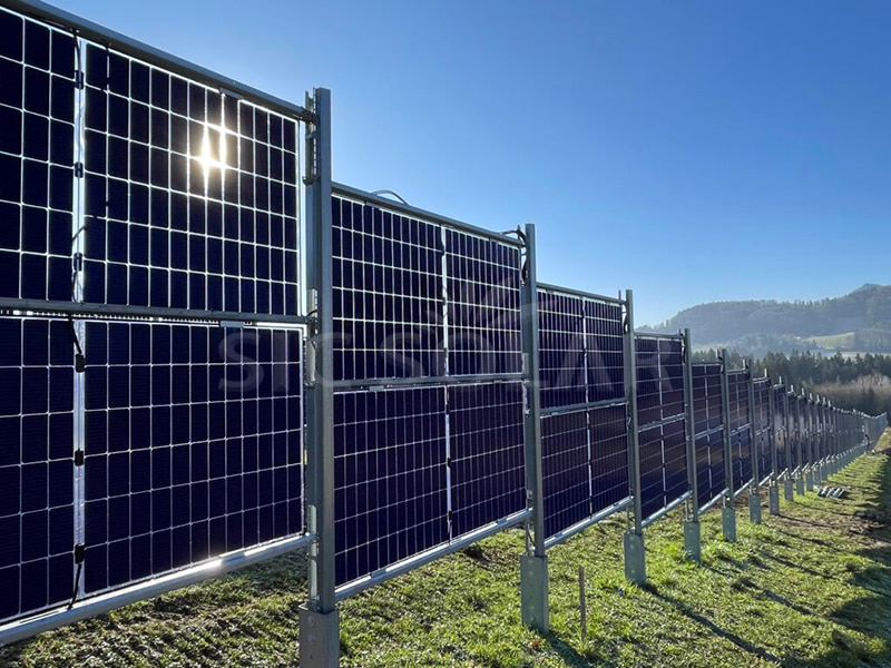 60KW Solar Vertical Fence Ground Mount System In Australia