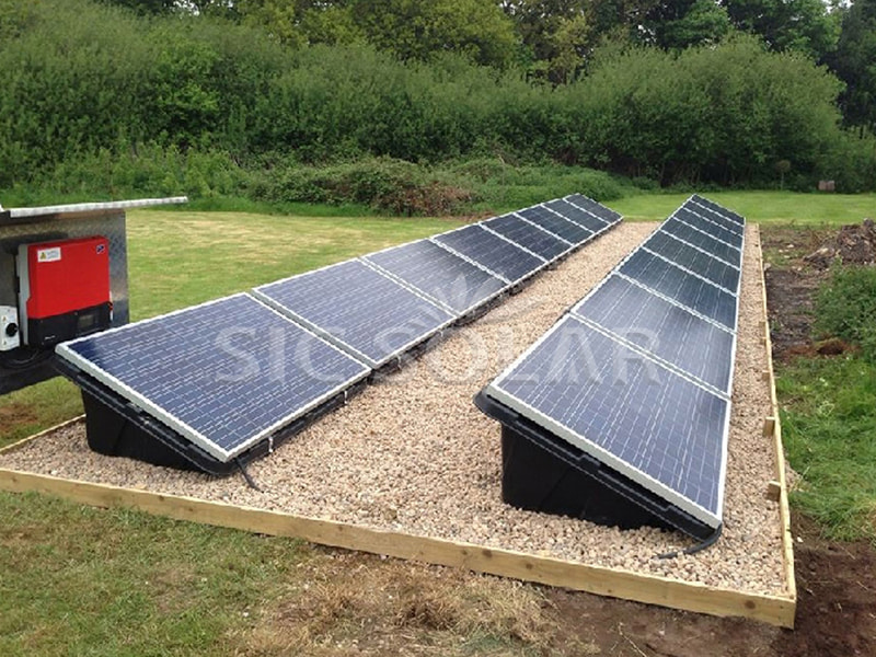 10KW Ballasted Solar Ground Mount In U.K.