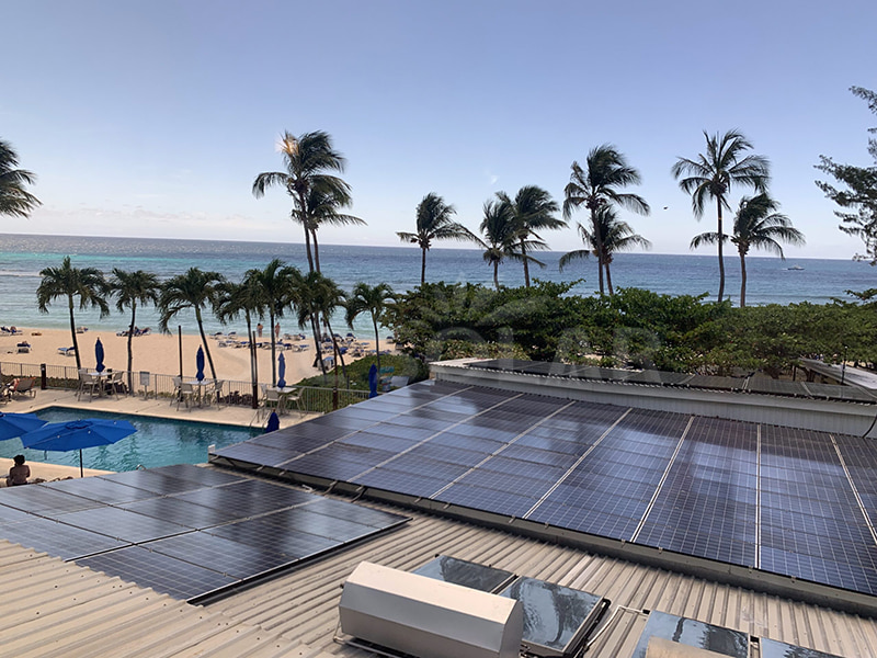 フィリピンにおける30KW太陽光発電台形金属屋根設置