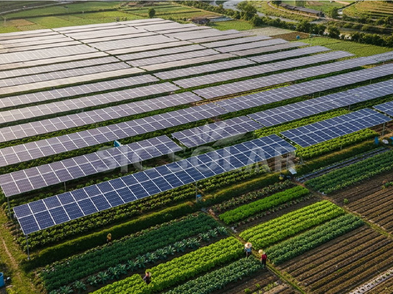 200キロワットの中国の農業用太陽光パネルシステム